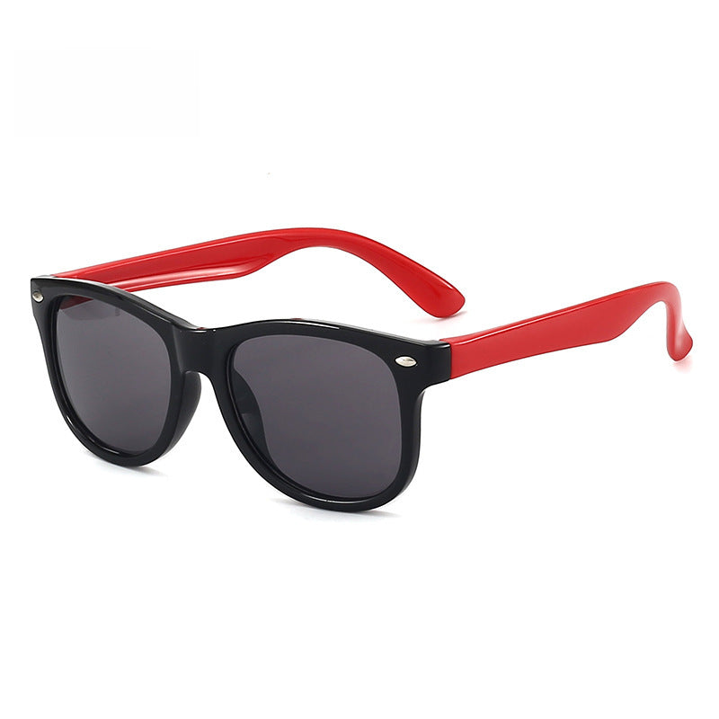Wholesale Silicone colorblocked kid's Sunglasses
